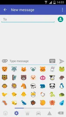 KK SMS Emoji Plugin android App screenshot 1